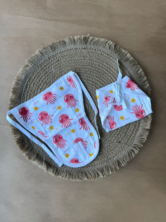 Premium Muslin Baby Nappy - Jelly Fish