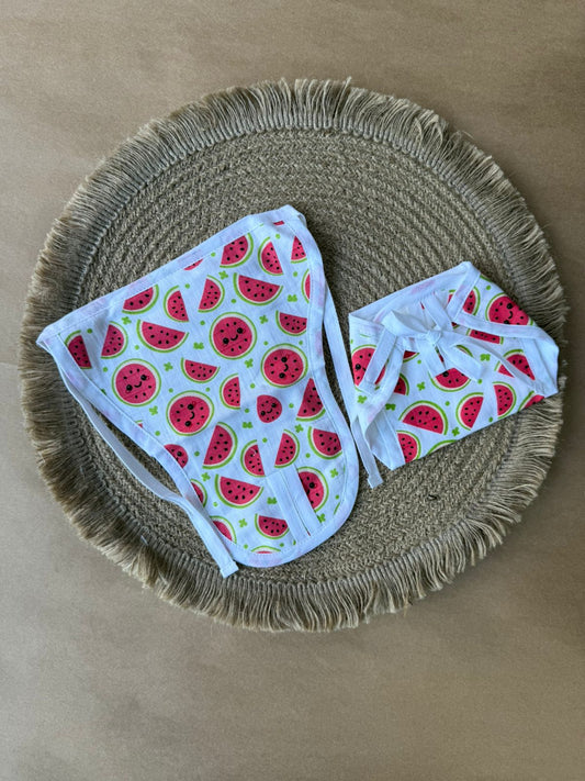 Premium Muslin Baby Nappy - Watermelon