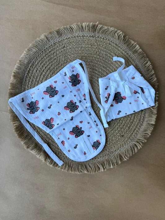 Premium Muslin Baby Nappy - Elephants