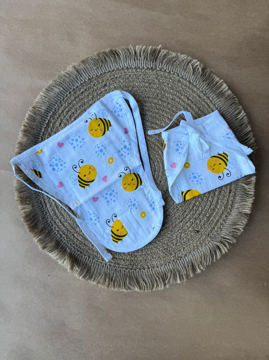 Premium Muslin Baby Nappy - Honey Bee