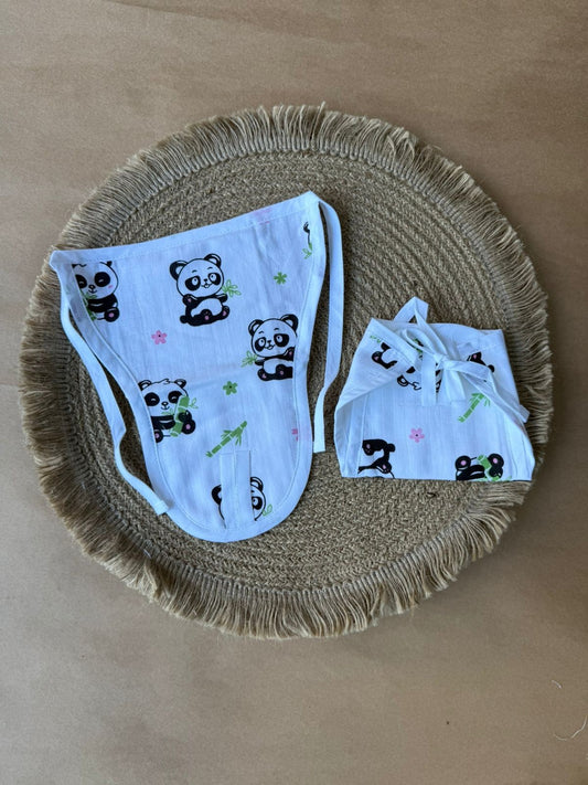 Premium Muslin Baby Nappy -  Panda