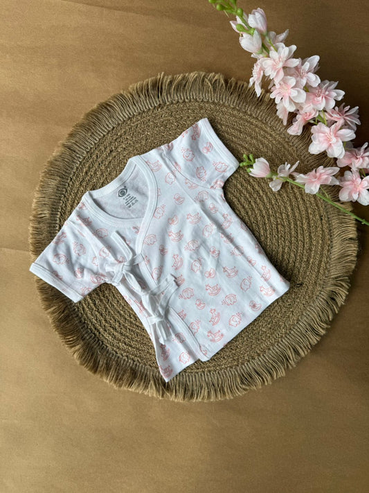Kimono Cotton Jabla - Pink Animals