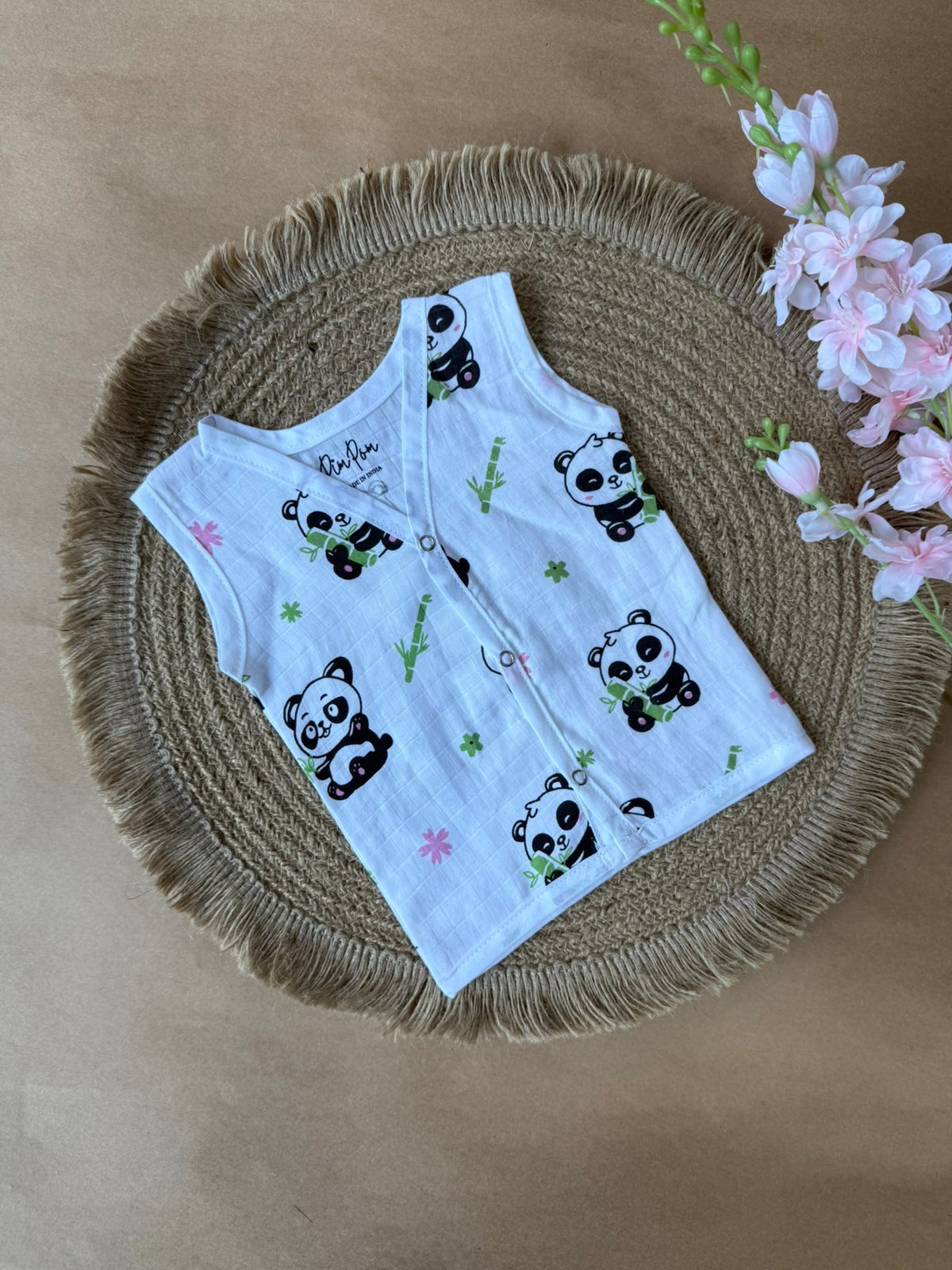 Premium Muslin Baby Jabla - Panda