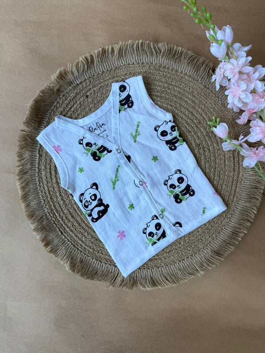 Premium Muslin Baby Jabla - Panda