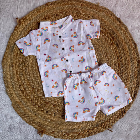 Boys Shirt and Shorts Set - Rainbow