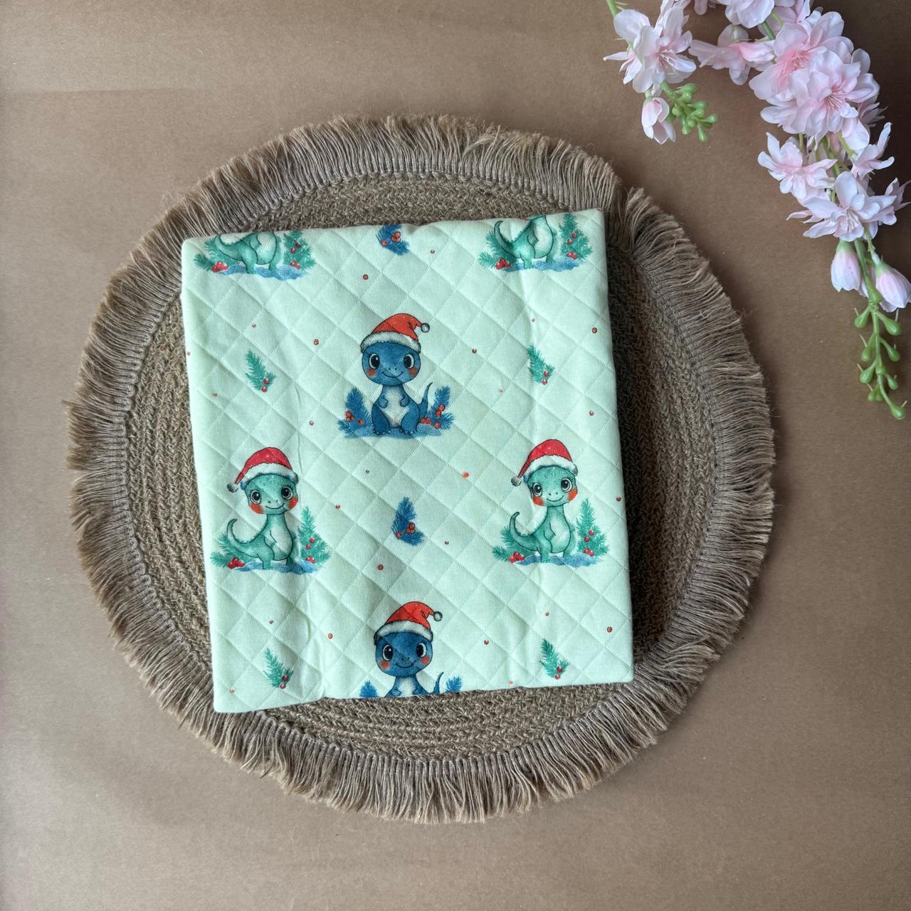 Premium Swaddle/ Wrapper/ Receiving Blanket - Green Frog