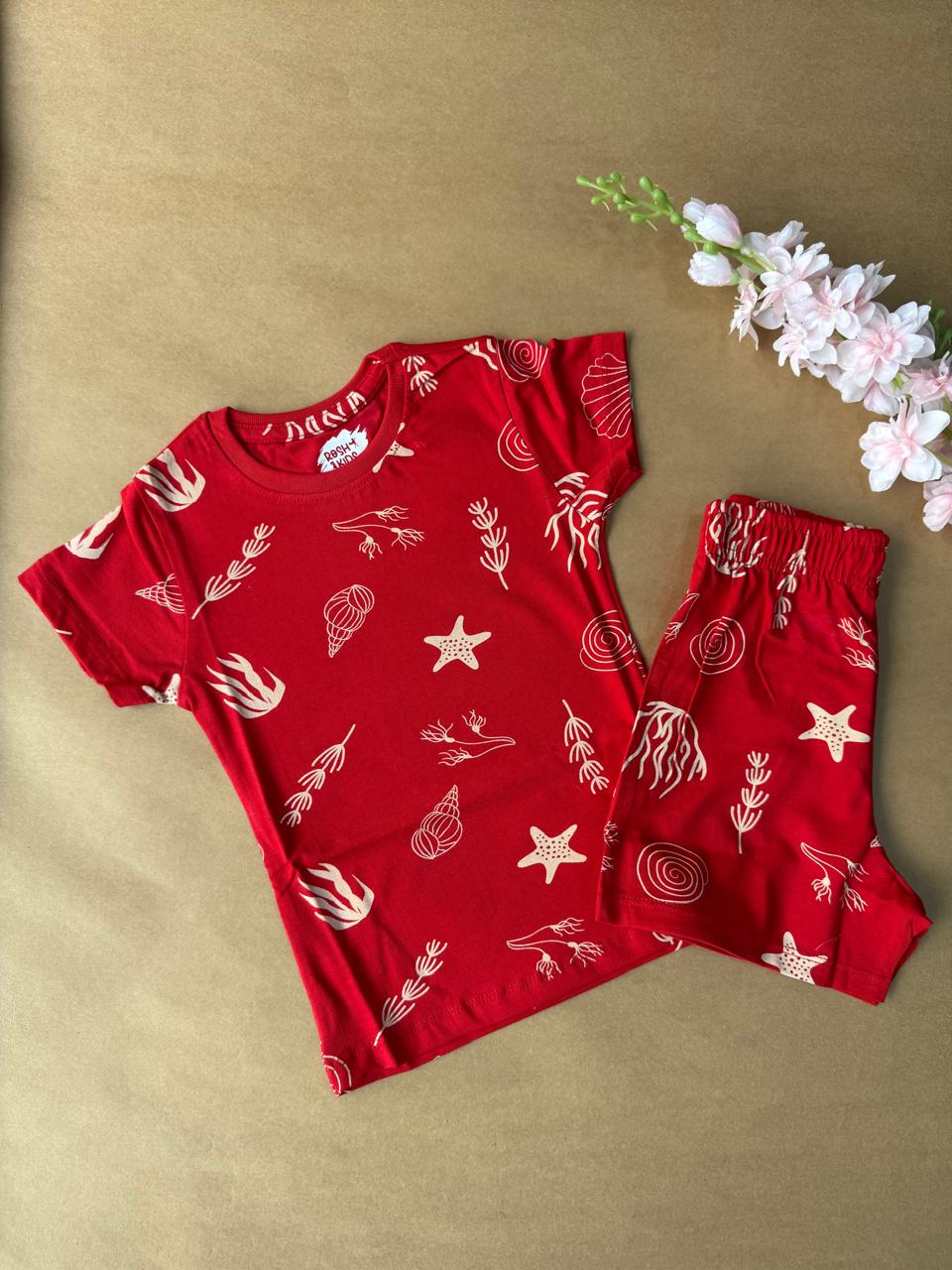 Kids Co-Ord Sets - Red