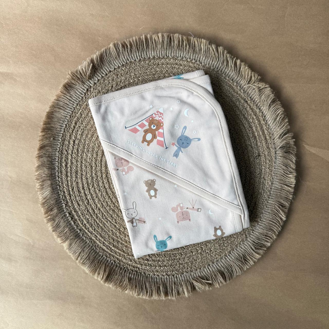 Hooded Towel - Cream