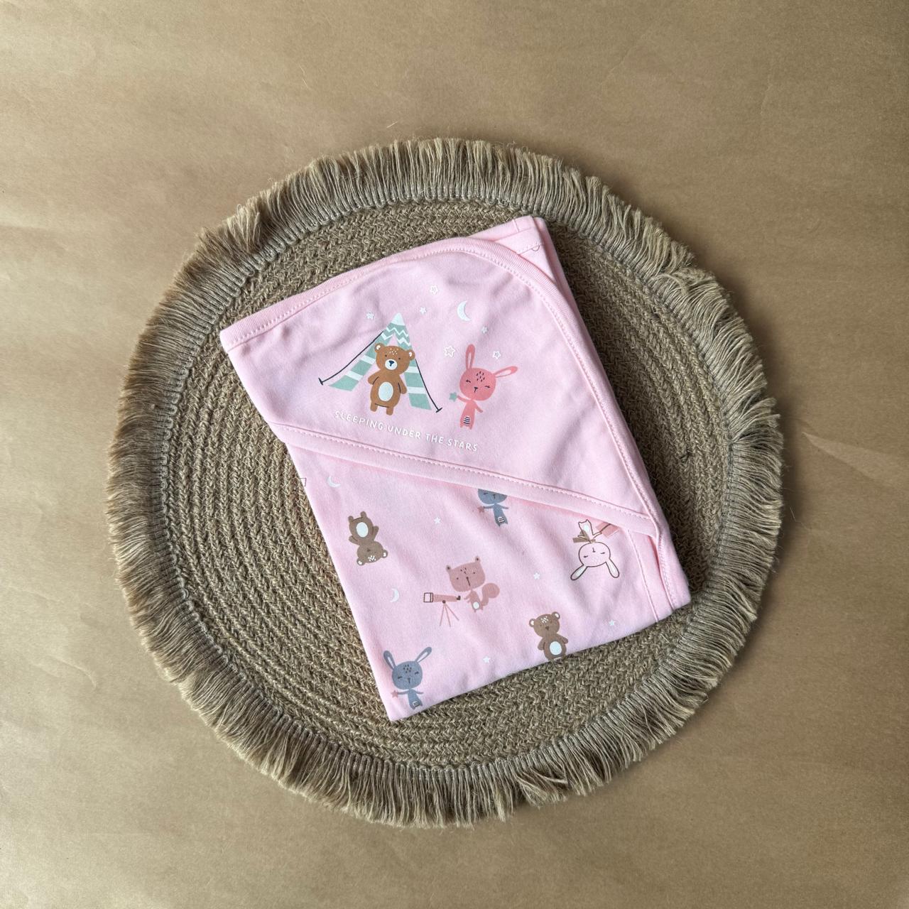 Hooded Towel -  Pink
