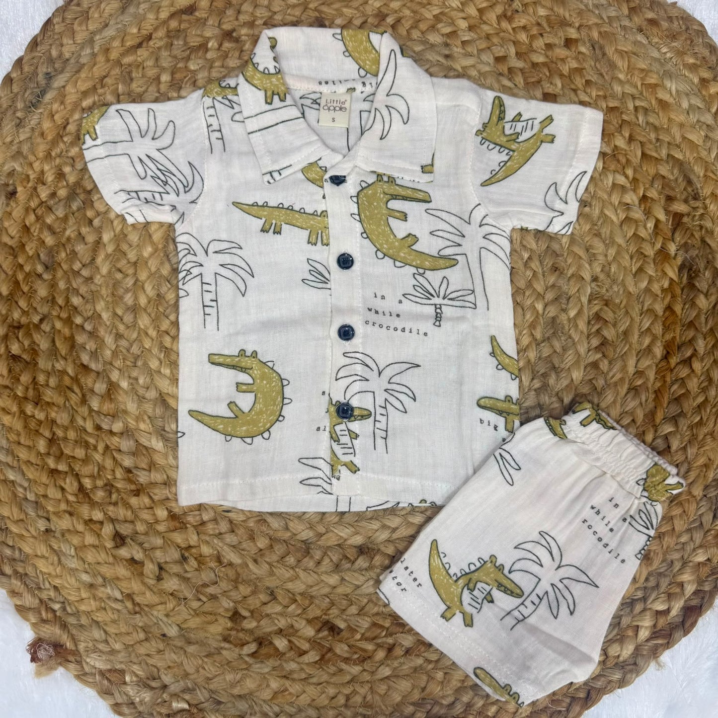 Boys Shirt and Shorts Set - Dino