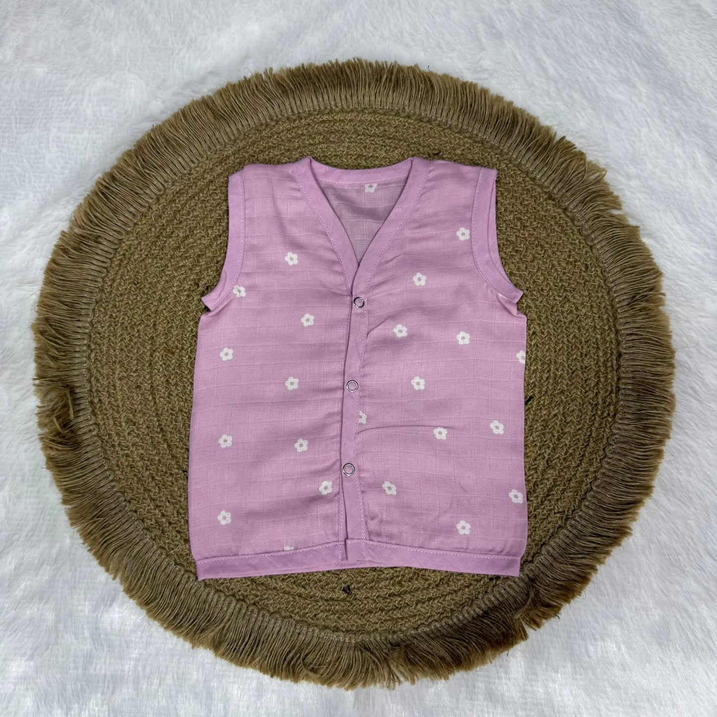 Muslin Baby Jabla – Purple Flowers