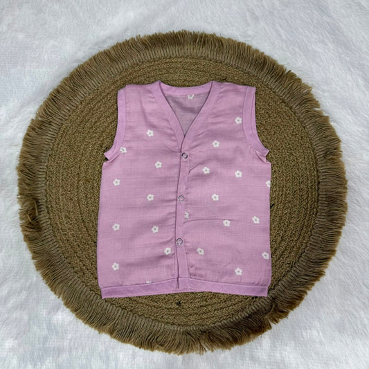 Muslin Baby Jabla – Purple Flowers