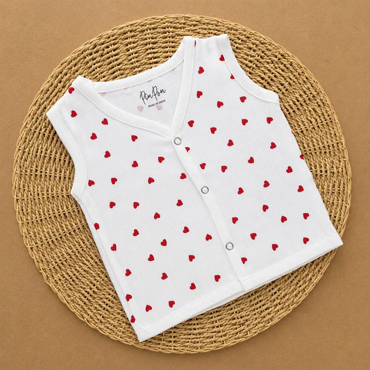 Premium Muslin Baby Jabla -  Hearts
