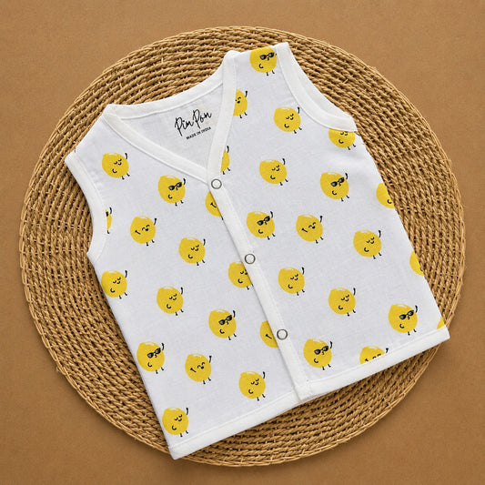 Premium Muslin Baby Jabla -  Smiley Faces