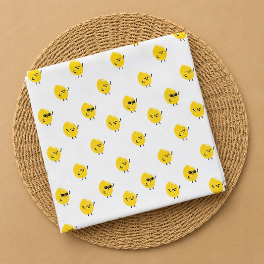 Muslin Swaddle/ Towel - Smiley Faces
