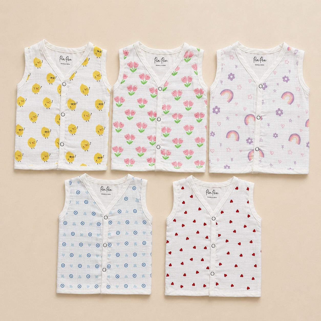 Premium Muslin Baby Jabla Combo (5 pcs)