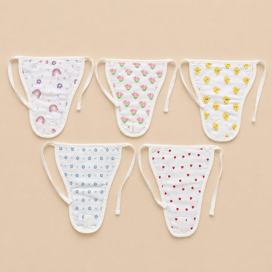 Premium Muslin Baby Nappy Combo (5 pcs)