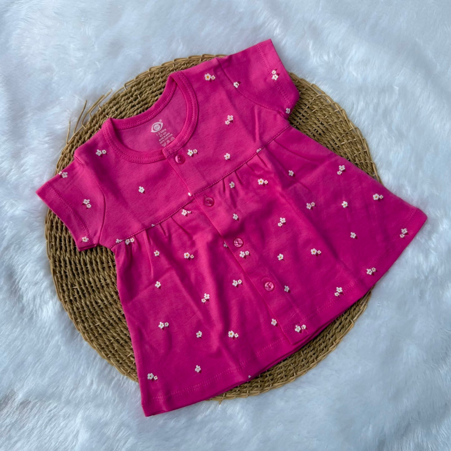Premium Baby Knitted Frocks - Pink