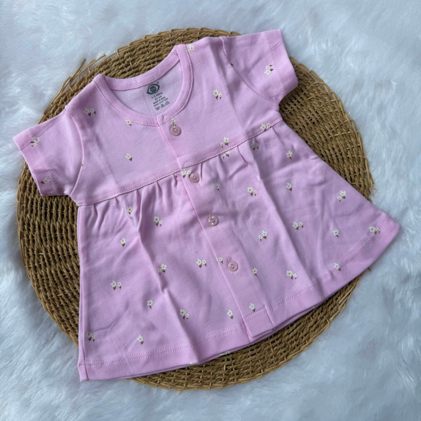 Premium Baby Knitted Frocks - Lavender Rose