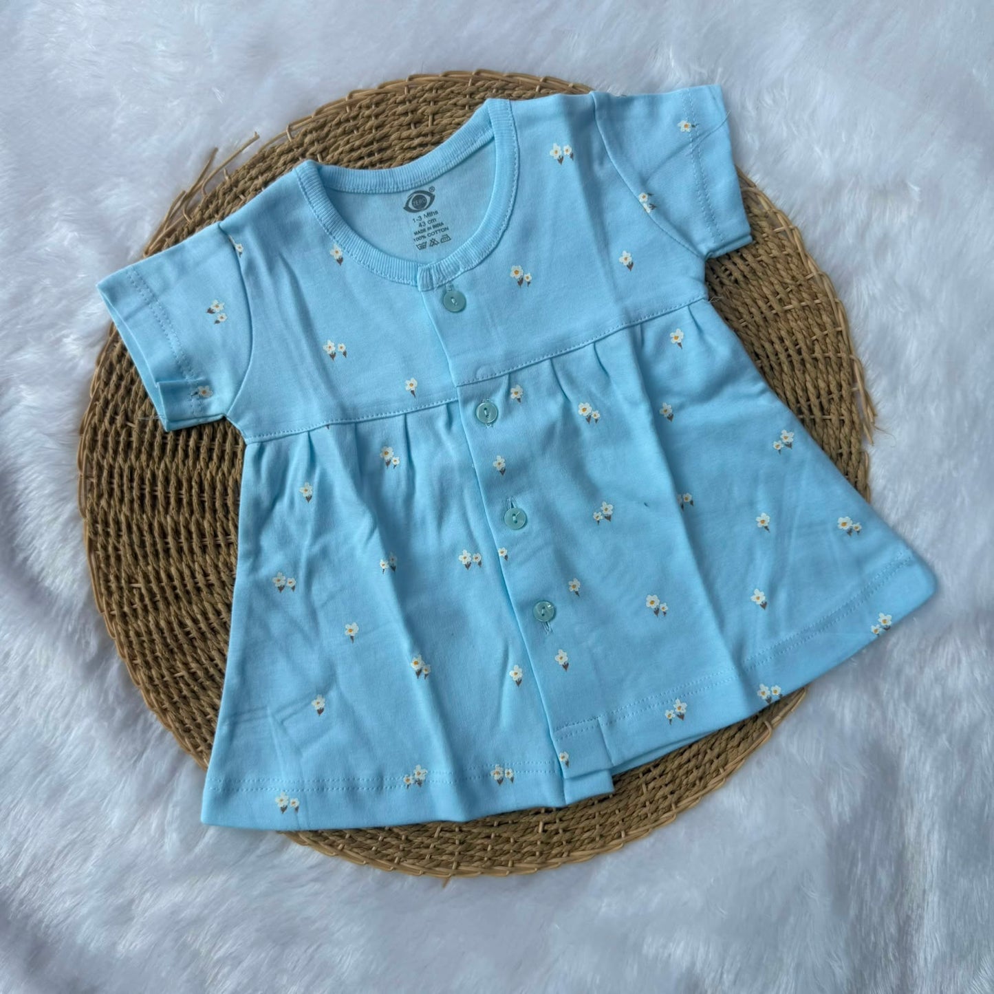 Premium Baby Knitted Frocks - Blue