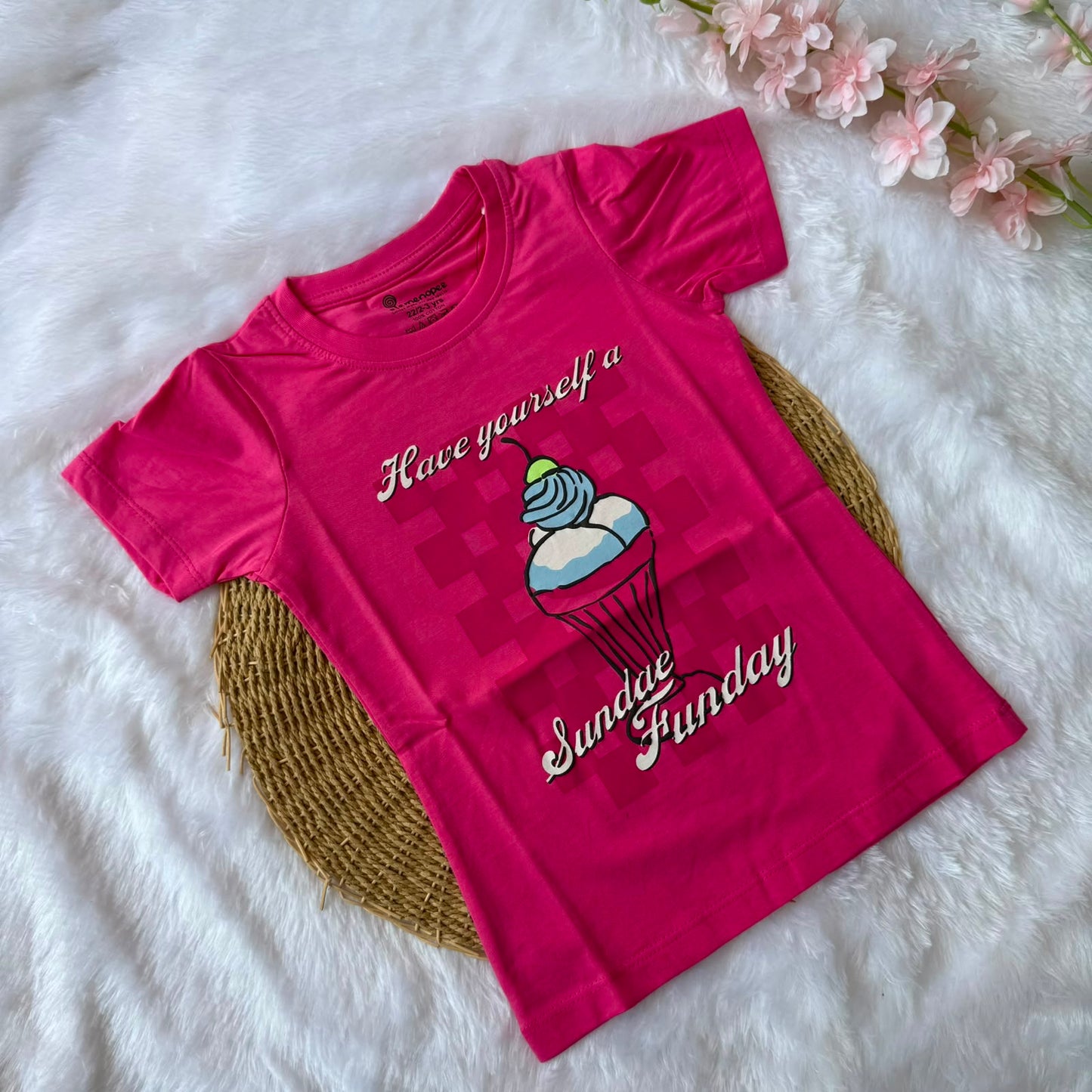 Girls T-Shirt - Rain Pink