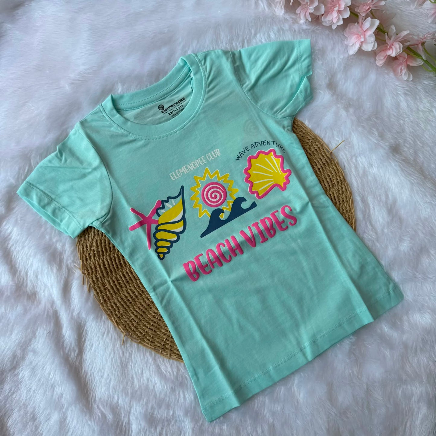Girls T-Shirt - Skyblue Beach Vibes