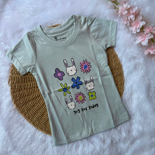 Girl Baby  T-Shirt - Grey