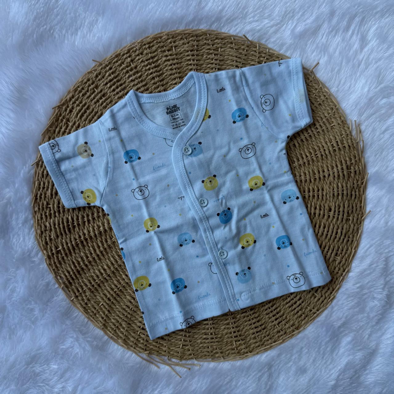 Knitted Baby Jabla with Sleeve - Blue
