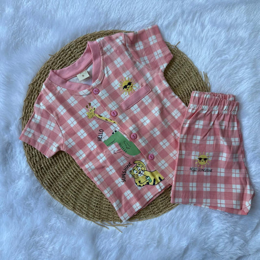 Baby Boy Sets - Pink Checks