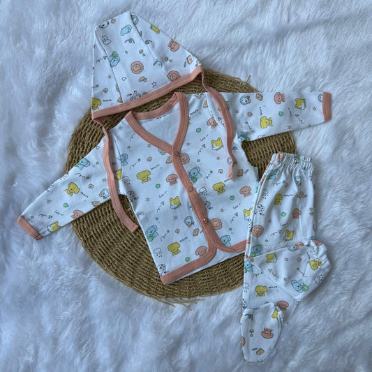 Sleepsuit With Cap - F. Orange