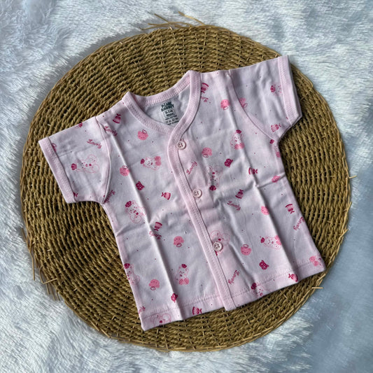 Knitted Baby Jabla with Sleeve - Light Pink