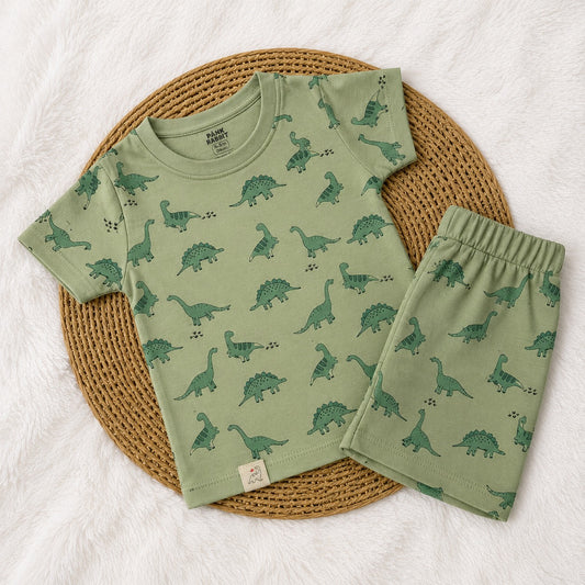Baby Boy Sets - Green Dino