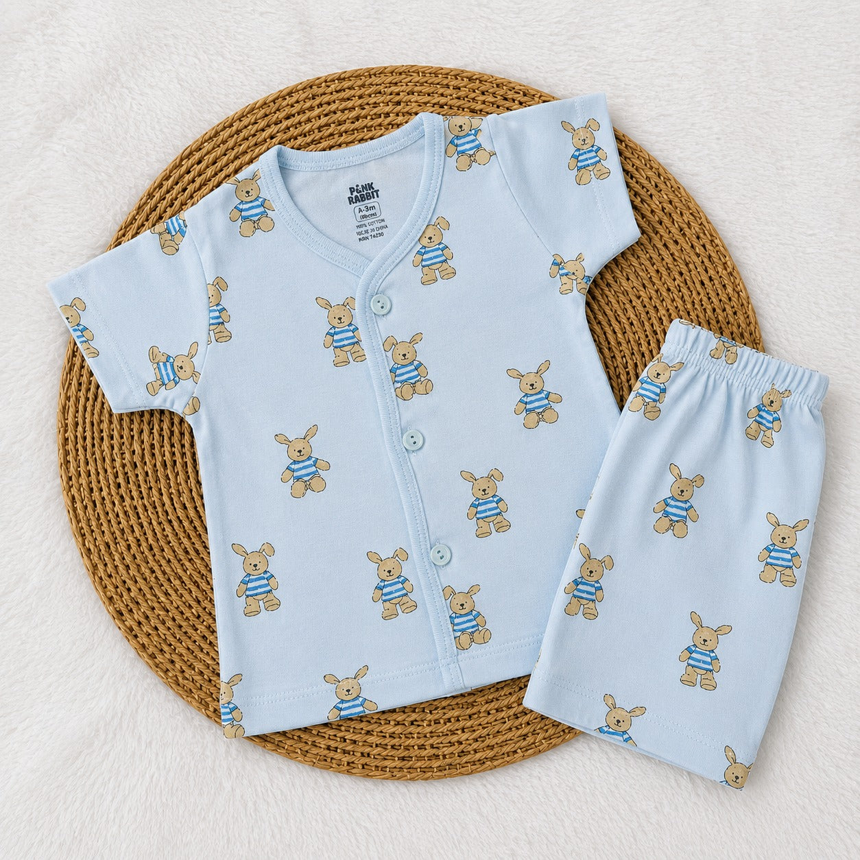 Jabla & Shorts  Sets - Blue Teddy