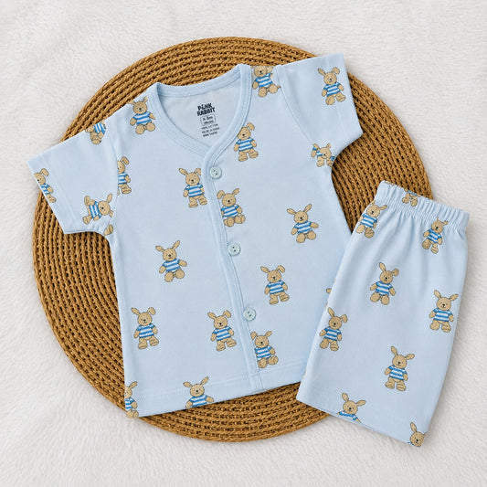 Jabla & Shorts  Sets - Blue Teddy