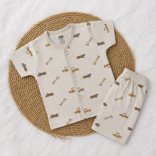 Jabla & Shorts  Sets - Cream