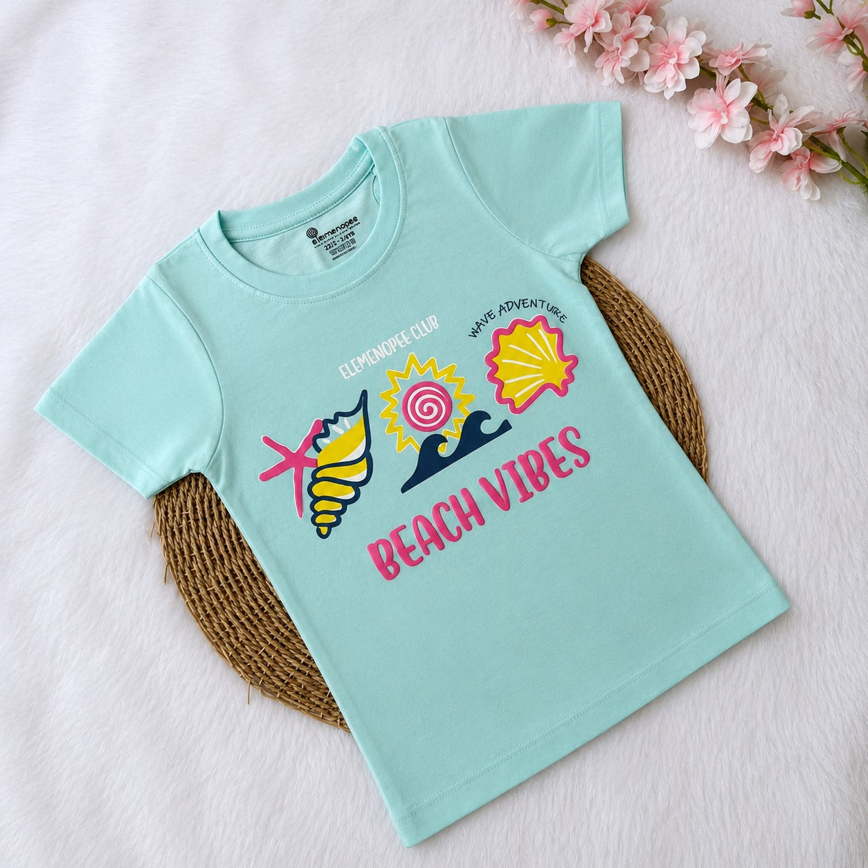 Girls T-Shirt - Skyblue Beach Vibes
