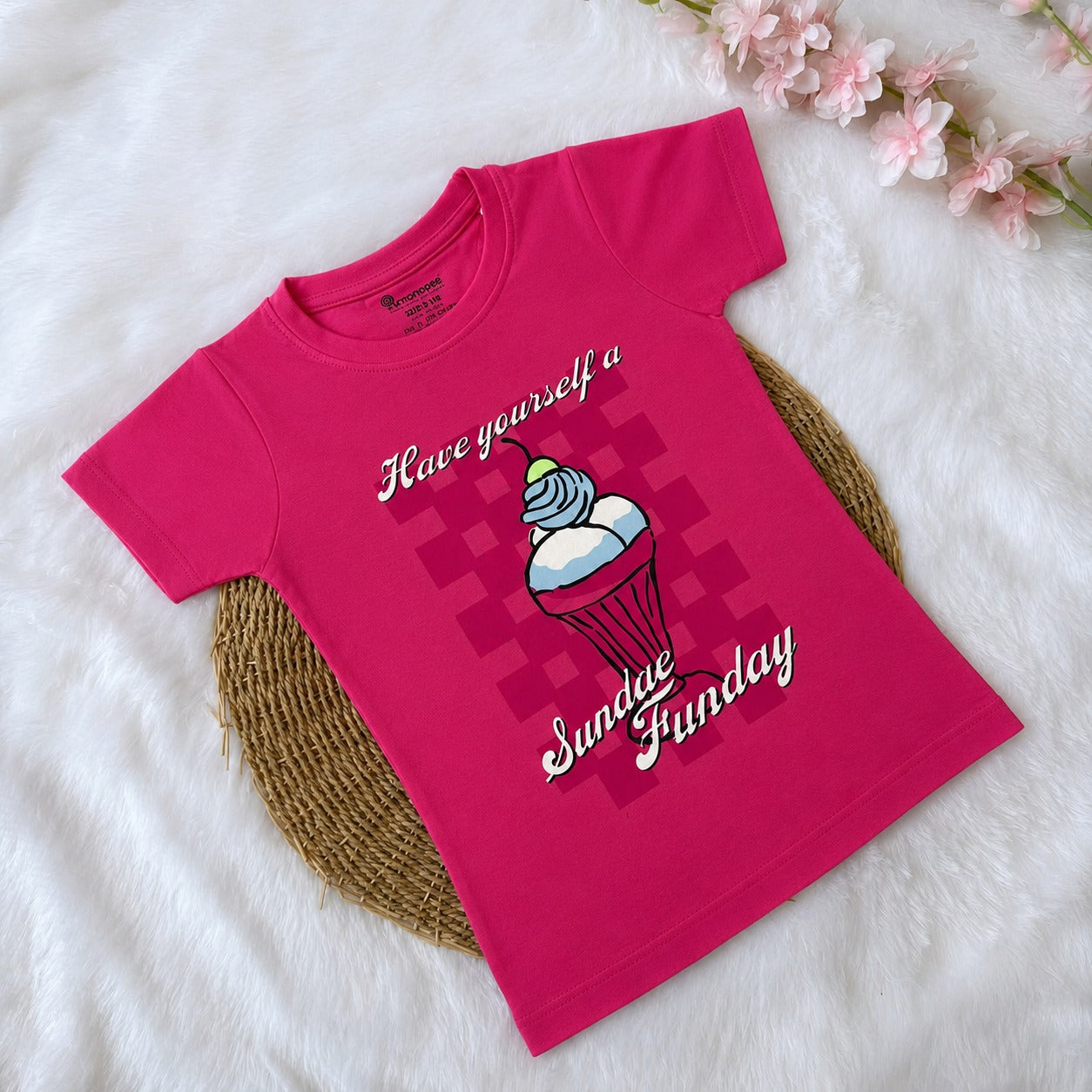 Girls T-Shirt - Rain Pink