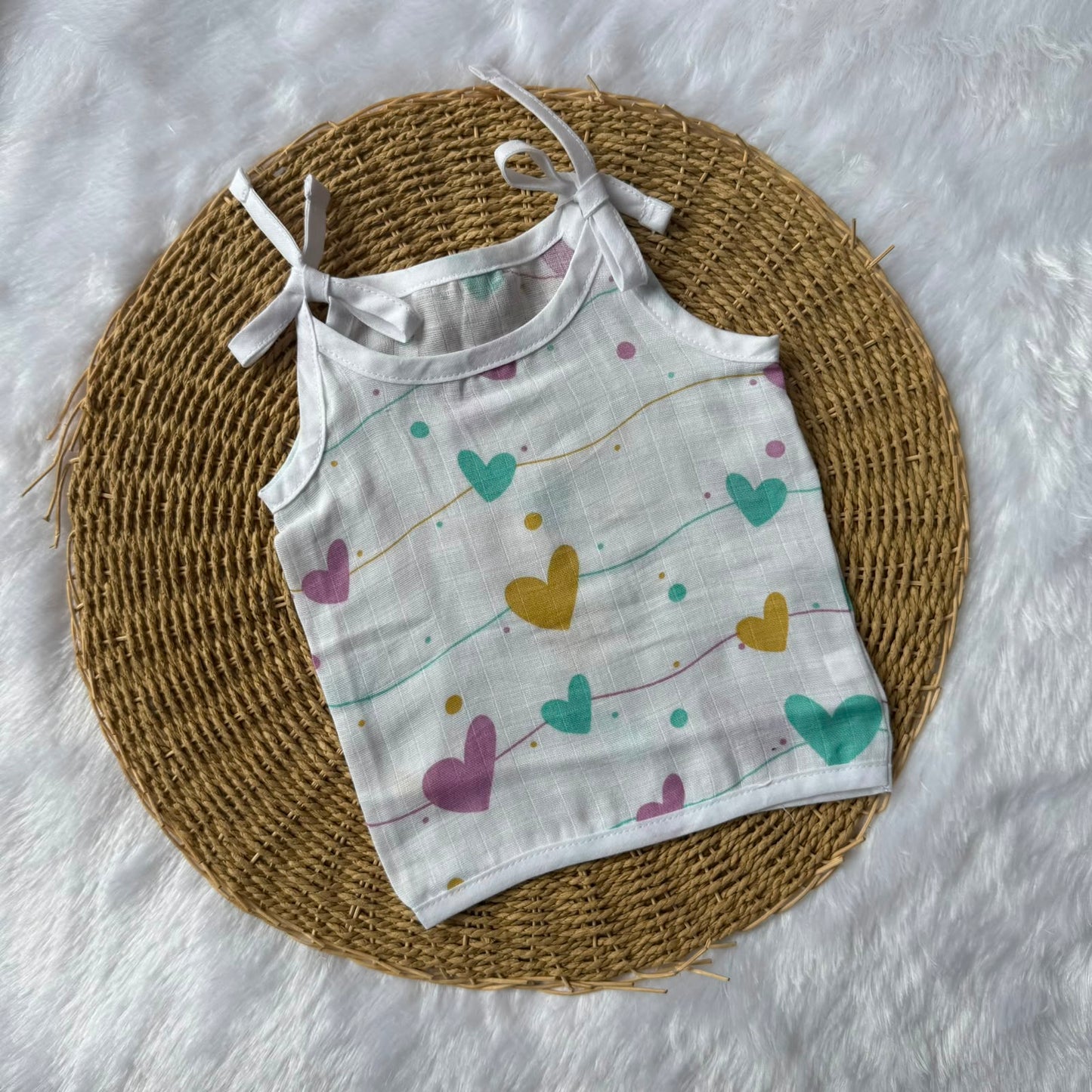 Muslin Baby  Knot Jabla - Hearts