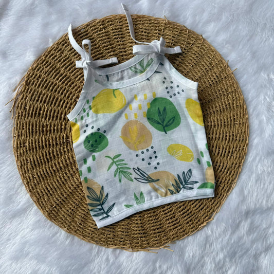 Muslin Baby  Knot Jabla - Leaves