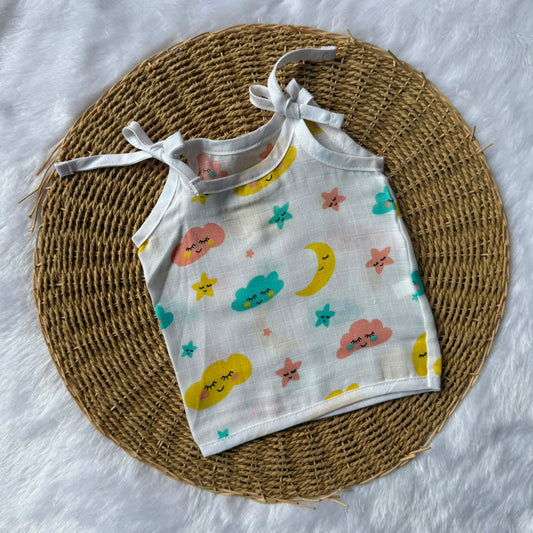 Muslin Baby  Knot Jabla - Moon, Clouds & Stars