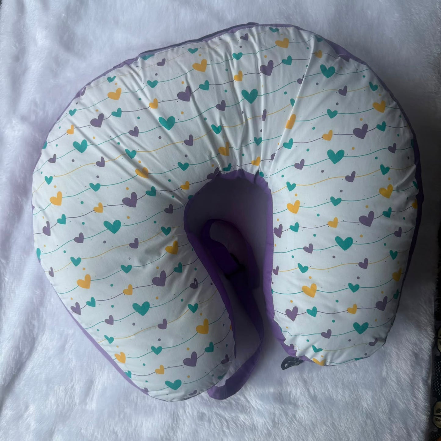 Baby Feeding Pillow - Hearts