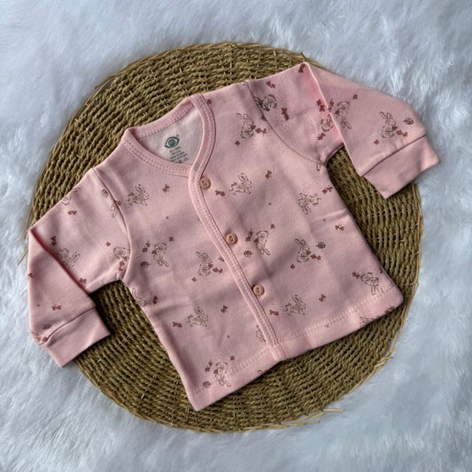 Baby sweater Jabla - Pink Rabbits