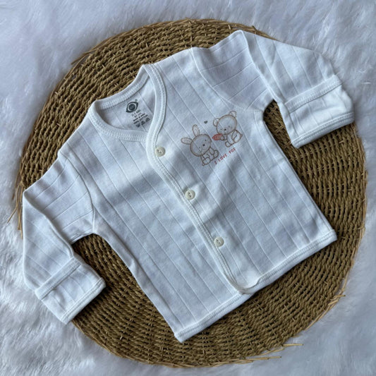 Knitted Baby Jabla with Full Sleeve With Mittens - I love you