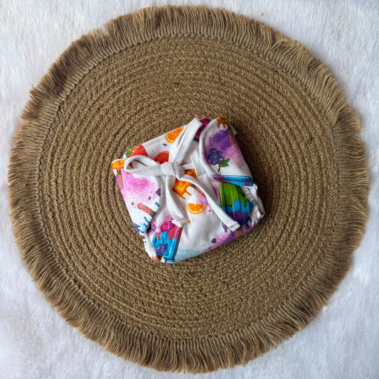 Muslin Baby Nappy - Stick IceCream