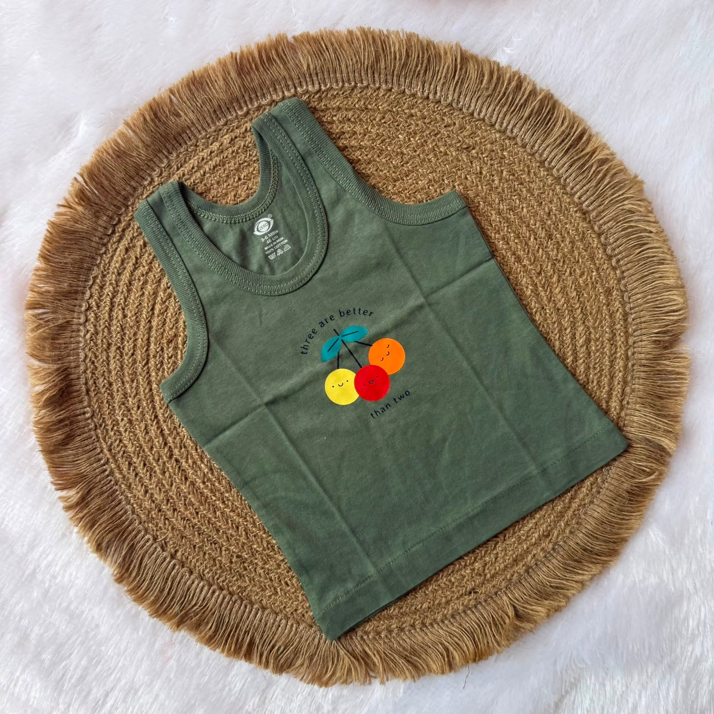 Baby Boy Vest - Three are Better