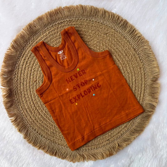 Baby Boy Vest - Never Stop Exploring