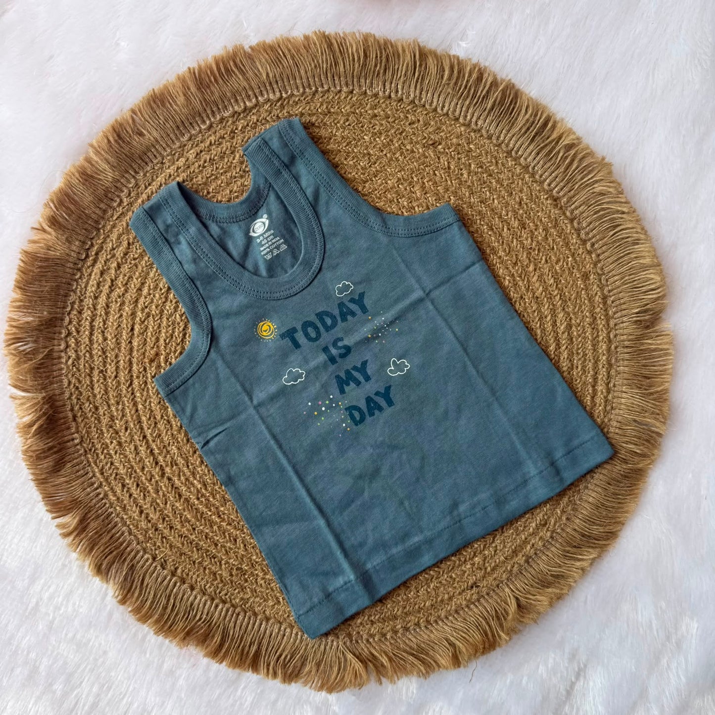 Baby Boy Vest - Dull Blue