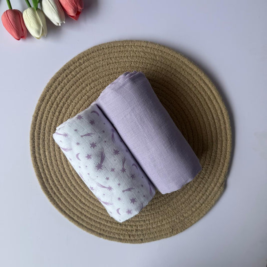 Muslin swaddle Combo (2pcs)