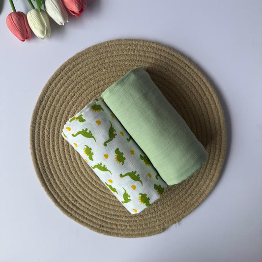 Muslin swaddle Combo (2pcs)