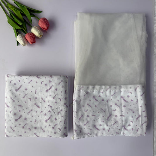 Baby Thottil Cloth with Mosquito  Net -  Shooting Star